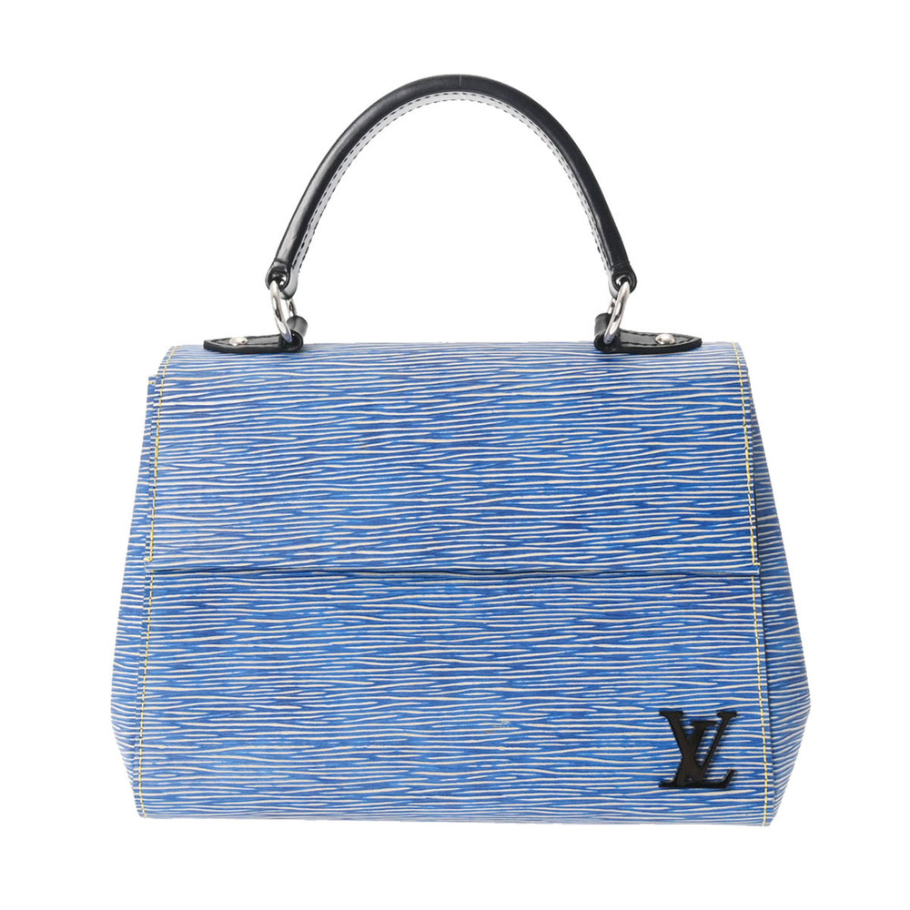 Louis Vuitton Epi Cluny Denim Blue Leather Handbag